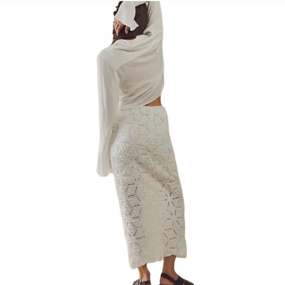 Free People Tavi Crochet Maxi Skirt & Top 2-Piece Set - Picture 2 of 16